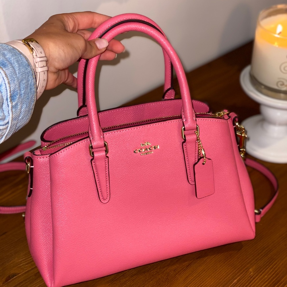 Coach pink purse.